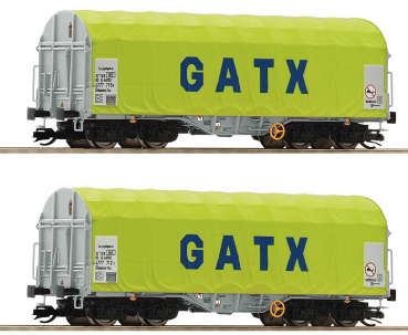 Roco 6680011 - Spur TT DB AG Set 2-teilig Schiebeplanenwagen Shimmns Ep.6 "GATX"