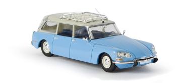 Brekina 14203 Spur - H0 Citroen DS Break camargue-blau/grau, 1967