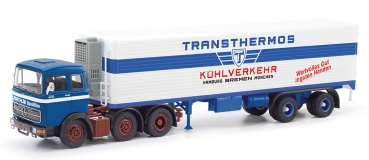 Herpa 87MBS026215 - Mercedes-Benz LP 2032 Kühlkoffer-Sattelzug "Rathje / Transthermos"