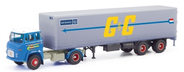 Herpa 87MBS026222 - Scania Vabis LB 76 Koffer-Sattelzug "Goedkoop & De Geus" (NL)