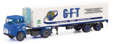 Herpa 87MBS026239 - Scania Vabis LB 76 Kühlkoffer-Sattelzug "GFT Wetzlar"