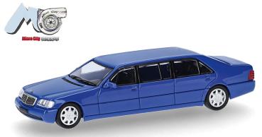 Herpa 87MC000105 - Spur HO Mercedes-Benz S600 Pullmann, blau