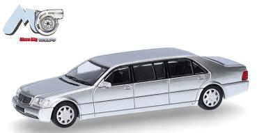 Herpa 87MC000106 - Spur HO Mercedes-Benz S600 Pullmann, silber