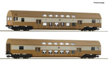 Roco 6280025 - Spur TT 2-tlg. Set 1: Doppelstockwagen, DR