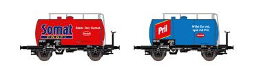 Hobbytrain 24837 Spur N Leichtbau-Kesselwagen-Set 2-tlg. Ep.V