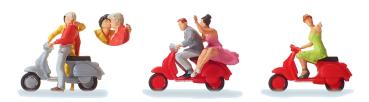 Preiser 10607 Spur H0 "Vespa"-Fahrer