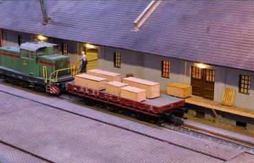 Joswood 40428 - Spur HO Kleine Holzkisten - Set 2, 4 Stück, Bausatz