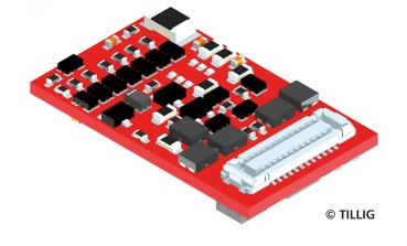 Tillig 66042 - Spur TT  Decoder E24 NEM 664