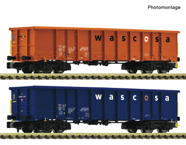 Fleischmann 6660140 - Spur N  2-tlg. Set: Offene Güterwagen, Wascosa