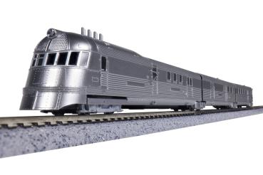 Kato/Lemke K106-101 - Spur N 3-tlg. Amtrak ALC-42 Charger Superliner Pioneer Zephyr der CB&Q, Ep. II      -     UVP des Herstellers: 204,90 €