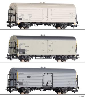 Tillig 70052 - Spur HO 3er Set Kühlwagen, DR, DB, MAV, Ep.IV 'INTERFRIGO'
