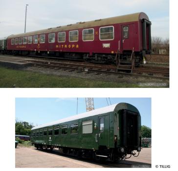 Tillig 70079 - Spur HO 2er Set Personenwagen 'Museumszug der OSEF  Teil 1