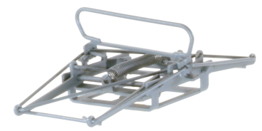 Preview: Sommerfeldt 752 - Spur H0 Straßenbahnstromabnehmer grau lackiert