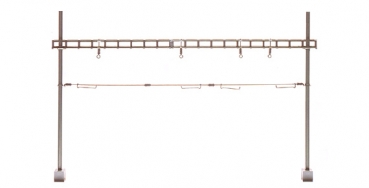 Sommerfeldt H0m 387 - Quertragwerk komplett mit 2 Masten, BS