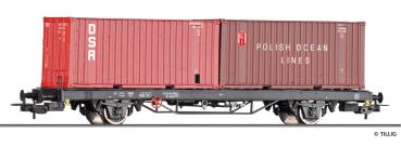 Tillig 77088 - Spur HO Containertragwagen Lgkks 4444 der DR