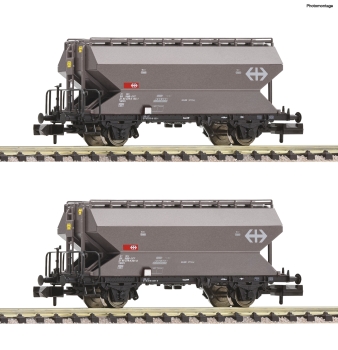 Fleischmann 830311 - 2-tlg. Set: Getreidesilowagen, SBB