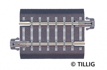 Tillig 83703 - Spur TT/HOm B-Gleisstück G4, VE 8 Stück