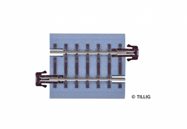 Tillig 83716 - Spur TT/HOm Bettungsgleis braun,  Länge 36,5 mm  - gerades Gleis G5