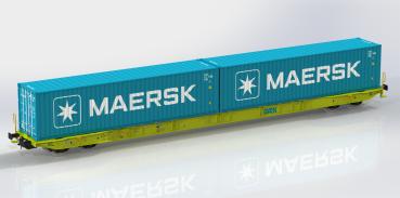 Igra Modell  96010113 - Spur HO  Container Tragwagen Sggnss-XL GATX Maersk, Ep. VI