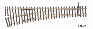 Tillig 85344 - Spur HO Weiche EW1 links, L228, R866, 15'