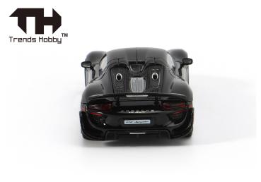 Herpa 864TH000001 - 1:64 Porsche 918 Spyder, schwarz