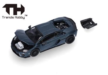 Herpa 864TH000009 -1:64 Lamborghini Temerario, mattes Blau