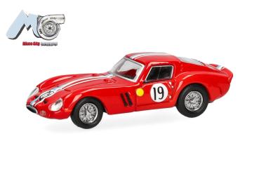 Herpa 87MC000062 - Spur HO MicroCity: Ferrari 250 GTO "19", rot