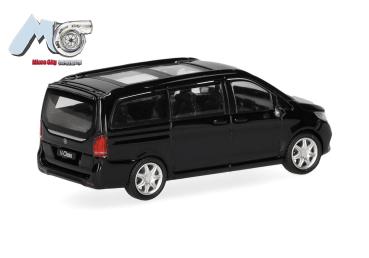 Herpa 87MC000075 - Spur HO MicroCity: Mercedes-Benz V-Klasse, schwarz