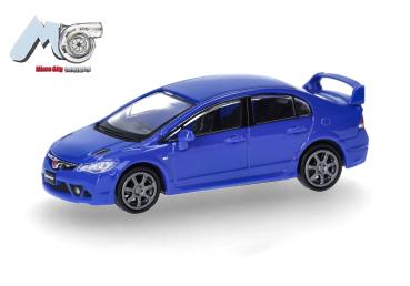 Herpa 87MC000088 - Spur H0 MicroCity: Honda Civic FD2, blau