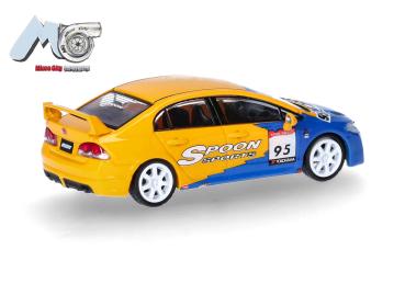 Herpa 87MC000090 - Spur H0 Honda Civic FD2, gelb, blau