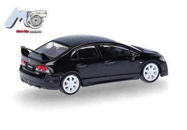 Herpa 87MC000100 - Spur H0 MicroCity:Honda Civic FD2, schwarz, Limitiertes Modell