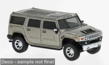 Brekina BOS87452 Spur HO Hummer H2, grau, 2002