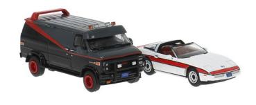 Brekina 90501 - Spur HO  Set mit GMC Vandura und Corvette C4 1983