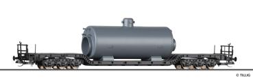 Tillig 95017 - Spur TT Tiefladewagen SSt 49 beladen mit Dampfkessel der DB