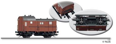 Tillig 95902 - Spur TT Güterzug-Packwagen Pg der KPEV