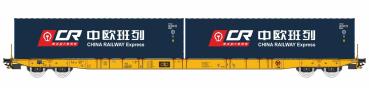 Igra 96010103 Spur HO - Containertragwagen Sggnss, CLIP, Ep.VI 'CHINA RAILWAY Express'