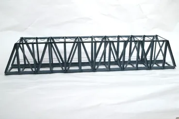 Hack K54 - Spur HO  Kastenbrücke schräg 54 cm 1-gleisig (massive moderne Bauart)