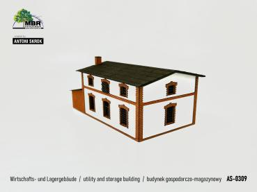 MBR model AS-0309  -  Spur HO  Wirtschafts- und Lagergebäude