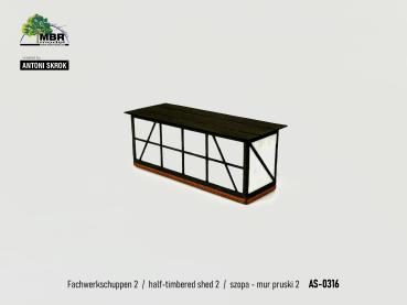MBR model AS-0316 - Spur HO Fachwerkschuppen 2