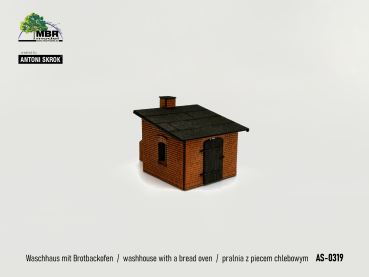 MBR model AS-0319 - Spur HO Waschhaus mit Brotbackofen