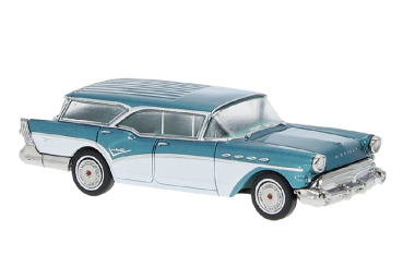 Brekina 81180 - Spur HO Buick Century Caballero türkis met./weiß