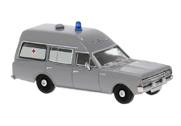 Brekina 20671 - Spur HO Opel Rekord C KTW neutral grau