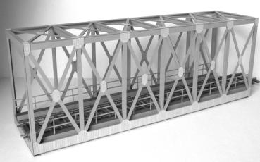 Laffont E111 - Spur I Fachwerk-Kastenbrücke 1-gleisig graphitgrau