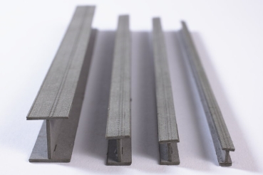 Joswood 40027 - Stahlträger 150 x 3,2 x 3,2mm, 4 Stück