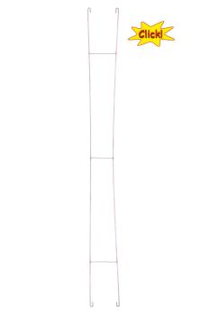 Sommerfeldt 1837 - Spur HO/HOm Fahrdraht verkupfert 0,7 x 380 mm Click (5 Stück)