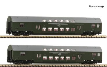 Fleischmann 6260042 - Spur N 2-tlg. Set 2: Doppelstockwagen, DR