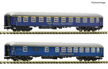 Fleischmann 6260083 - Spur N 2-tlg. Set 2: Schnellzugwagen, Suisse Train Bleu