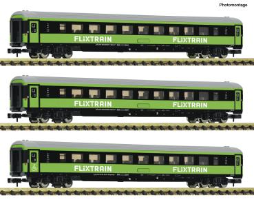 Fleischmann 6260086 - Spur N 3-tlg. Set 2: Reisezugwagen, FlixTrain