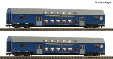 Fleischmann 6260092 - Spur N  2-tlg. Set: Doppelstockwagen, CSD