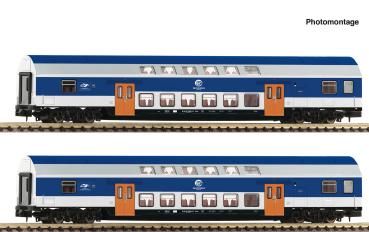Fleischmann 6260094 -  Spur N 2-tlg. Set: Doppelstockwagen, VEB